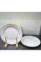 GÜRAL PORCELAIN SPICE 12-Piece MATTE STAR 20 CM CAKE PLATE