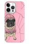 Case for iPhone 16 Pro Case Phone Case 16 Pro Printed Ornate Style Pug