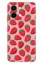 Vivo Y28 Compatible Case Silicone Patterned Vivoy28 Printed Sweet Strawberry