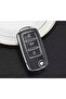 Black/Silver Skoda Key Case - Switchblade Model, Compatible with Old Case