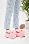 Pink Animal Silent Sole Slippers and Plush House Shoes with Rabbit Figure (THE EYE IS EMBROIDERED LIKE THE VIDEO) - 3
