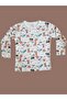 Long-Sleeved Patterned Kids Pajama Set #printedkidspajamas #laundrygarden #giraffepattern - 2