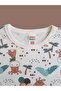 Long-Sleeved Patterned Kids Pajama Set #printedkidspajamas #laundrygarden #giraffepattern - 5