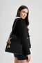 Black Women's Hand and Shoulder Bag - Style Owner Design - 3