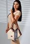 New Season Women's Shoulder Bag with Scarf and Corn Detail - 4