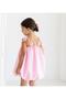 Pink Balloon Dress with Rose Detail - 3