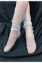 Parla Sparkling Tulle Bridal Socks Evening Dress Socks White