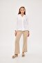 Women's Muslin Fabric Sleeve Elastic Shirt