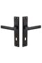 (7 Sets) Avanti Matte Black Mirrored Door Handle 3+1 Apartment Set / 5 Rooms and 2 Wc - 2