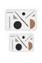 Decorative Modern Design Non-Slip Base Washable Set Set Gray Bath Mat 50X60-60X90 cm - 2