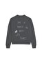 Men's Oversize Sweatshirt Life Story Printed Smoked – Crew Neck, 3 Thread Rastering - 6