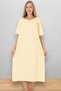 Short Sleeve 100% Cotton Combed Throw Plus Size Mother's Nightgown, Hospital, Pregnant and Maternity Nightgown - 4