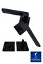 Anka Steel Matte Black Square Badge مقبض باب المرحاض / لأبواب المرحاض