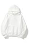 Unisex White Basic Sweatshirt Hoodie