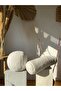 Plush Ball Pillow Cylinder Pillow White Ball Pillow White Cylinder Pillow Set of 2 - 4