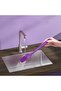 2-piece purple silicone spoon and spatula set - heat resistant, non-stick, non-marking, 27cm - 4