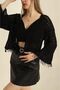 Women's Tasseled Patterned Openwork Seasonal Open Front Knitwear Cardigan 100% Cotton