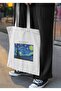 Van Gogh - The Starry Night Patterned Cloth Bag - 3