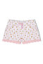 Cotton Cuffed Lace Pajama Shorts for Women