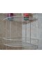 Stainless Double 300x230x320 Bathroom Corner Steel White Shelf Shampoo Holder Corner Holder - 5