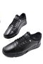 Men's Black Orthopedic Leather Inside And Out Fully Leather Ultra Comfortable Casual Shoes
