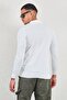 Buttoned Polo Collar Basic Knitwear Ecru - 5