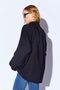 Black V-Neck Women's Casual Shirt |   Mks166918-01 - 5