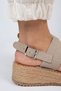 Liliana Genuine Leather Women's Beige Espadrille Sandals - 4