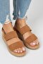 Liliana Genuine Leather Women's Tan Espadrille Sandals - 5