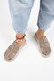 Rodin Women's Genuine Leather Three-Stripe Sabo Mink Slippers - 7