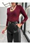 Buckle Gold Leather Trousers - 5