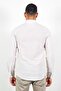 Stone Men's Embroidered Linen Effect Shirt |   Mes 116488 -01 - 5