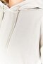 Distressed/Faded Effect Regular/Normal Fit Hooded Knit Sweatshirt with Kangaroo Pocket | Stone | Ek100278851 - 4
