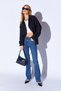Black V-Neck Women's Casual Shirt - 6918 - 6