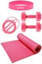 2024 Gym Pilates Set Pilates Cushion with 2 Pcs Dumbbell Lop Band and Jump Rope