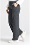 Miyase En Boy Lycra Wide Leg Pants - Dark Gray - 3