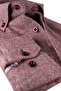Men's Burgundy Winter Flat Pocket Wide Cut Shirt - 2
