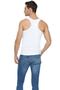 Men's White 3-Pack Lycra Cotton Sports Undershirts