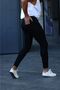 Black Knee Ripped Lycra Jeans - 3