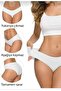 Women's Laser Cut Seamless Flexible Non-Marking Gathering Panties, Pack of 5 - 4