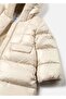 Baby Girl Inflatable Long Coat Beige 2483 - 2