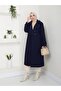Button Detailed Oversize Loose Fit Cashew Coat Ck-1001 - 4