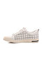 10206 White Lace-Up Genuine Leather Men's Sneakers - 2