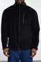 Büyük Beden Siyah Regular/Normal Kesim Dik Yaka Anti-pilling Polar Sweatshirt TMNAW25AO00020 - 3