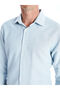 Slim Fit Long Sleeve Dobby Men's Shirt - 3