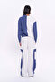 Gray Striped Match Elastic Waist Sweatpants - 5