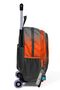 Kids Gray Orange Color Transitional Three Compartment Squeegee School Backpack 23948 - 8