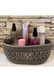 Natural, Jute, Wicker, Patterned, Basket, In-Cabinet, Children's Room, Organizer, Bread Basket