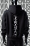 Evanescence Front and Back Printed 3 Thread Wide Pattern Black Hooded Sweatshirt