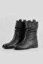 Women's Black Genuine Leather Size 35-41 Gusseted Boots & Booties - 3